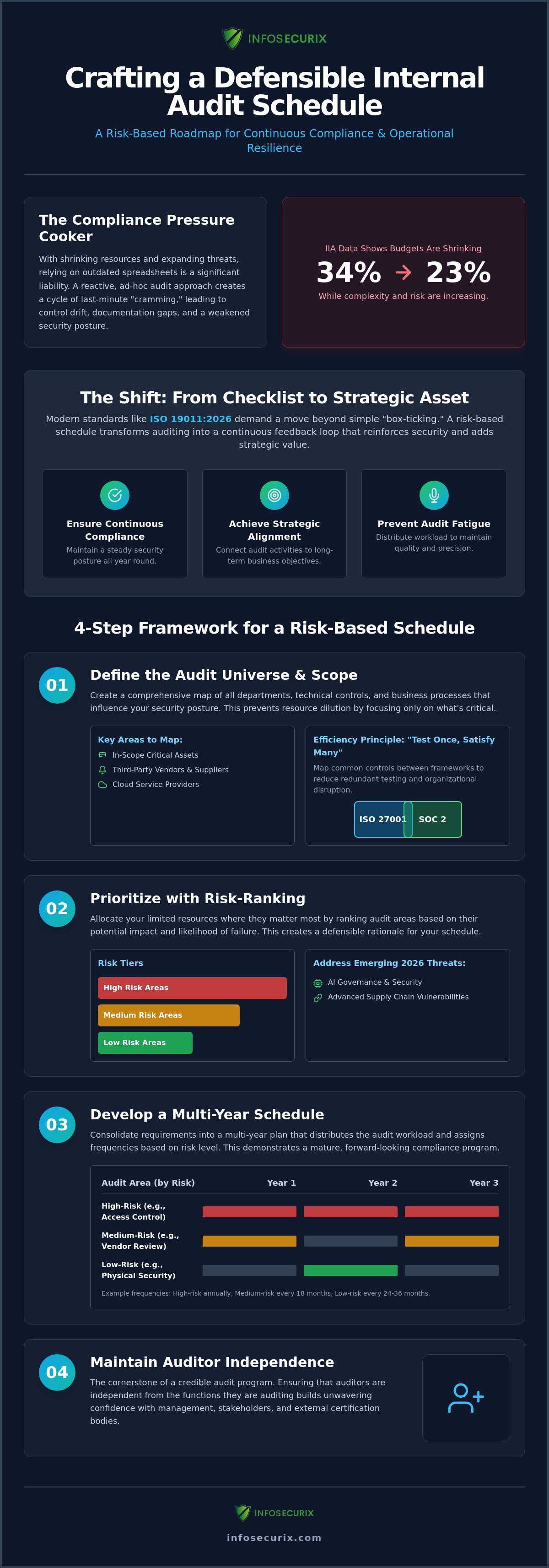 Creating an Internal Audit Schedule: A Strategic Roadmap for Compliance Excellence