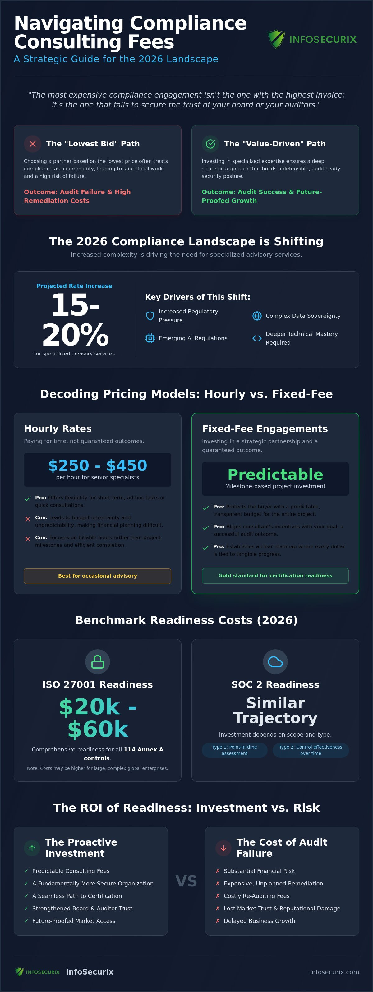 Compliance Consulting Fees in 2026: A Strategic Guide to Budgeting for Security Standards